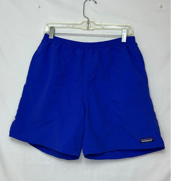 Patagonia Men’s M Blue Baggies 7” Inseam Shorts Long Swim Trunks Casual Comfort - Picture 1 of 7